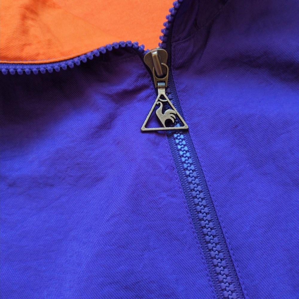 Vtg 90s Le Coq Sportif Colorblock Tracksuit Purple Orange Red Colorful Set M - Picture 9 of 15